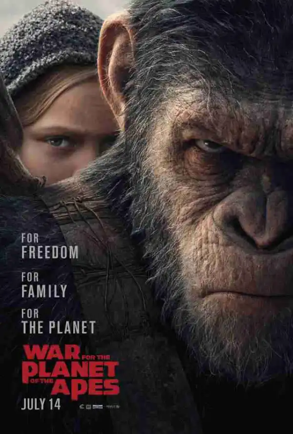 War for the Planet of the Apes movie poster